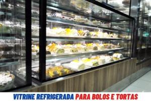 vitrine refrigerada para bolos